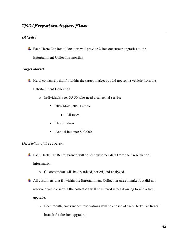enterprise rent a car marketing plan car rental strategies